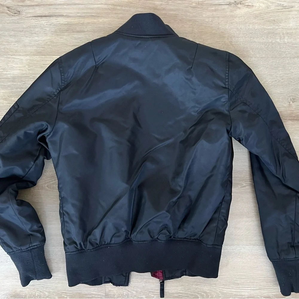American Rag Black Bomber Women's Jacket - Picture 5 of 5